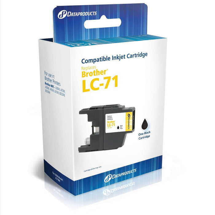 Remanufactured Black Standard Ink Cartridge-Compatible with Brother LC 71-LC71BK