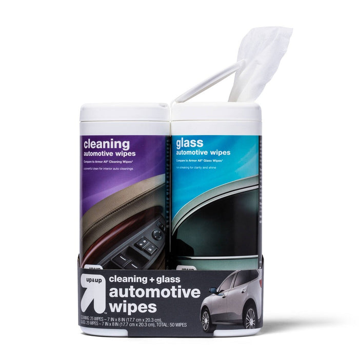 2pk Automotive Interior Cleaner Auto Wipes - up & up - Cleaning and Glass