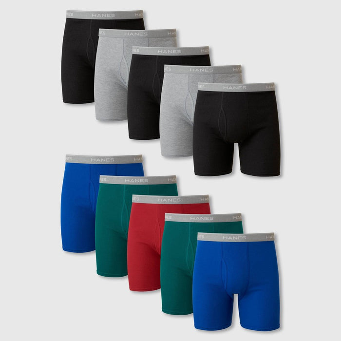 Hanes Red Label 10pk Super Value Boxer Briefs - Colors May Vary XL