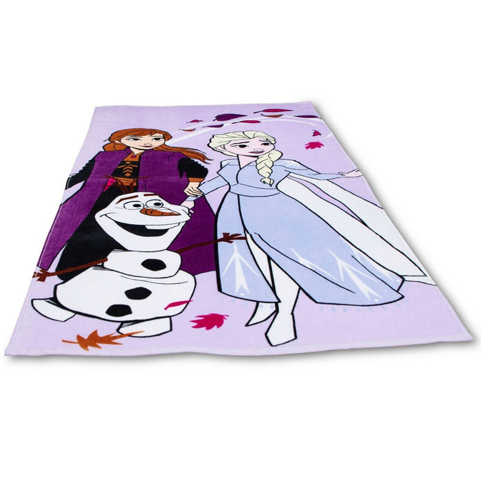 Frozen Beach Towel Purple