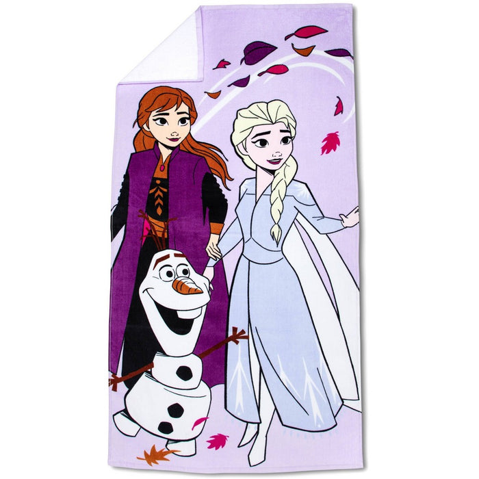 Frozen Beach Towel Purple