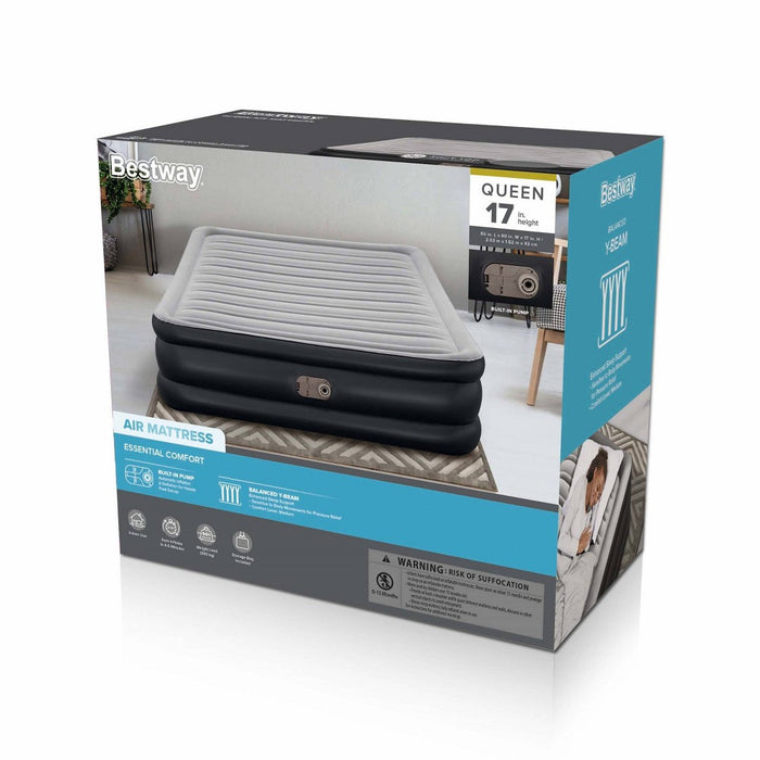 Bestway Deluxe Double High 17" Air Mattress with Built in Pump - Queen (LOCAL PICKUP ONLY)