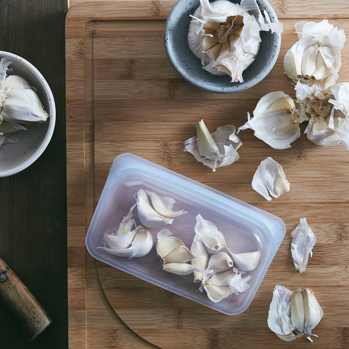 Stasher Reusable Silicone Food Storage Sandwich & Snack Set - Clear/Aqua - 2pk