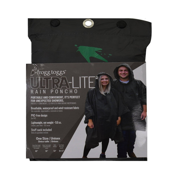 frogg toggs Poncho - Carbon Black