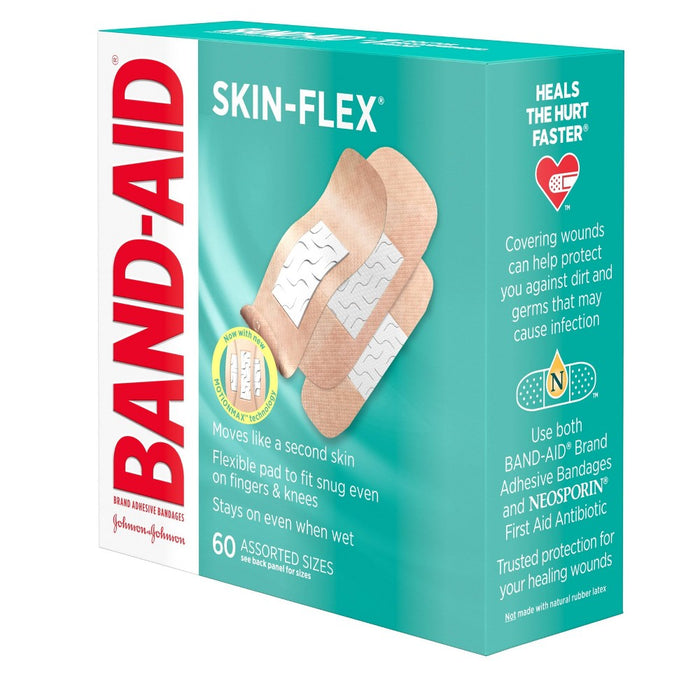 Band-Aid Skin-Flex Assorted Sizes Adhesive Bandages - 60ct