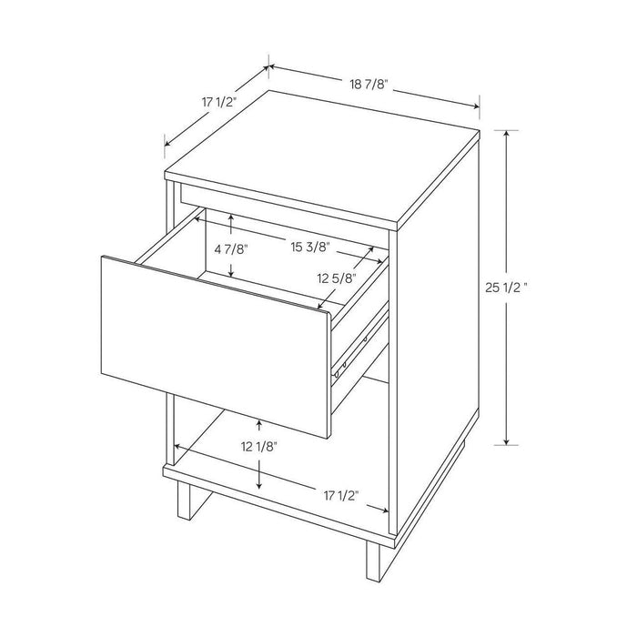 Modern Nightstand White - Room Essentials™ (LOCAL PICKUP ONLY)