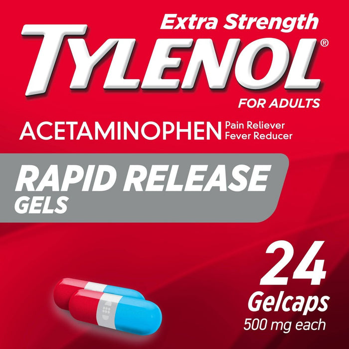 Tylenol Extra Strength Rapid Release Pain Reliever & Fever Reducer Gelcaps - Acetaminophen - 24ct