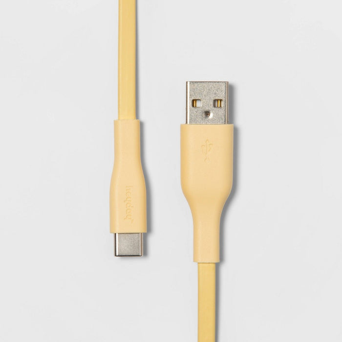 heyday™ 3' USB-C to USB-A Flat Cable - Mist Yellow