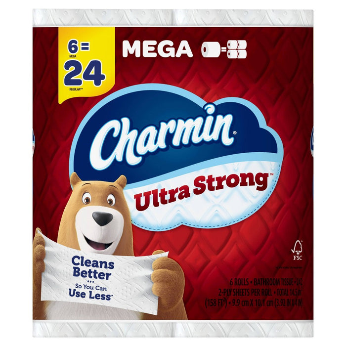 Charmin Ultra Strong Toilet Paper - 6 Mega Rolls