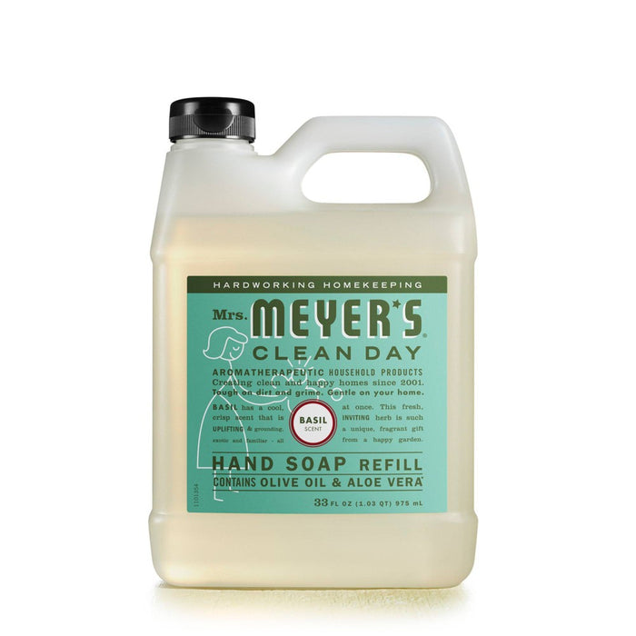 Mrs. Meyer's Clean Day Basil Scented Liquid Hand Soap Refill - 33 fl oz