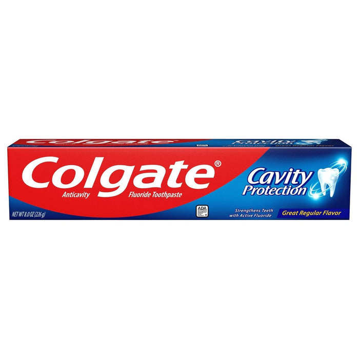 Colgate Cavity Protection Fluoride Toothpaste Great Regular Flavor - 8oz