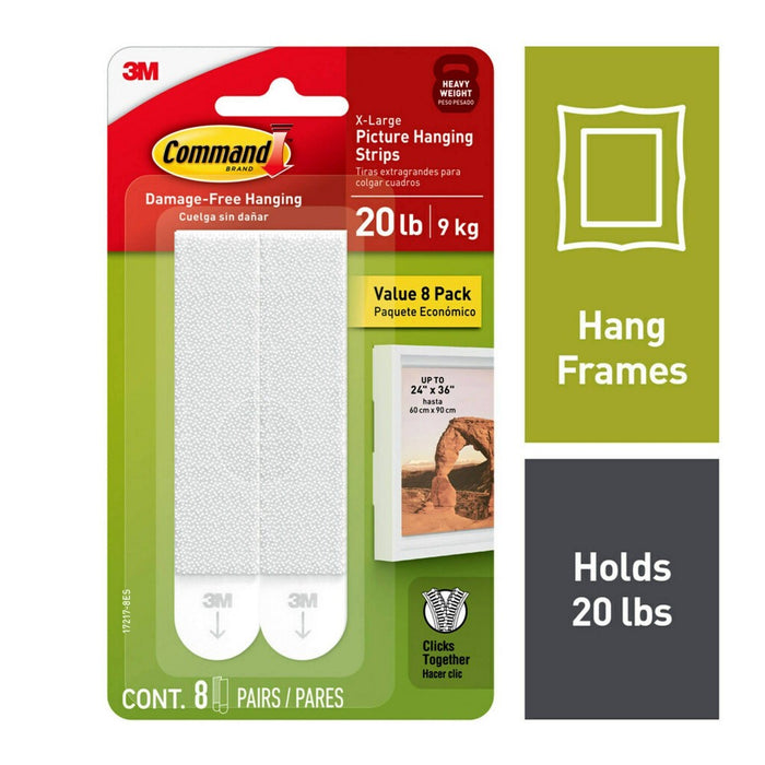 Command 8pk Heavy PHS Adhesives
