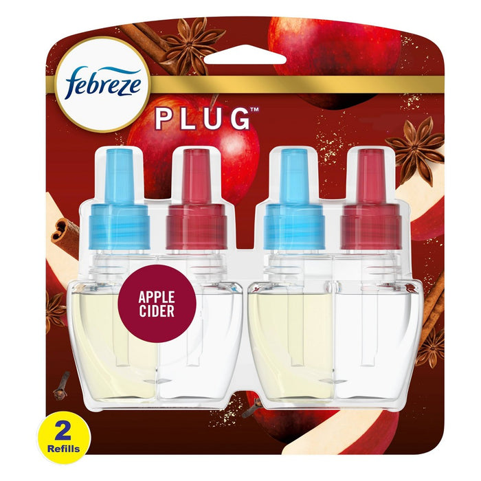 Febreze Plug with Fade Defy Technology Air Freshener - Apple Cider - 1.75/2ct