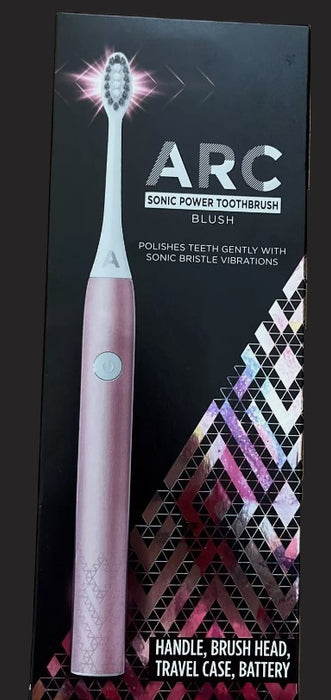 ARC Oral Care Metal Sonic Power Toothbrush + Travel Case - Pink