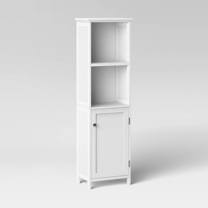 Wood Linen Tower White - Threshold™ (LOCAL PICKUP ONLY)
