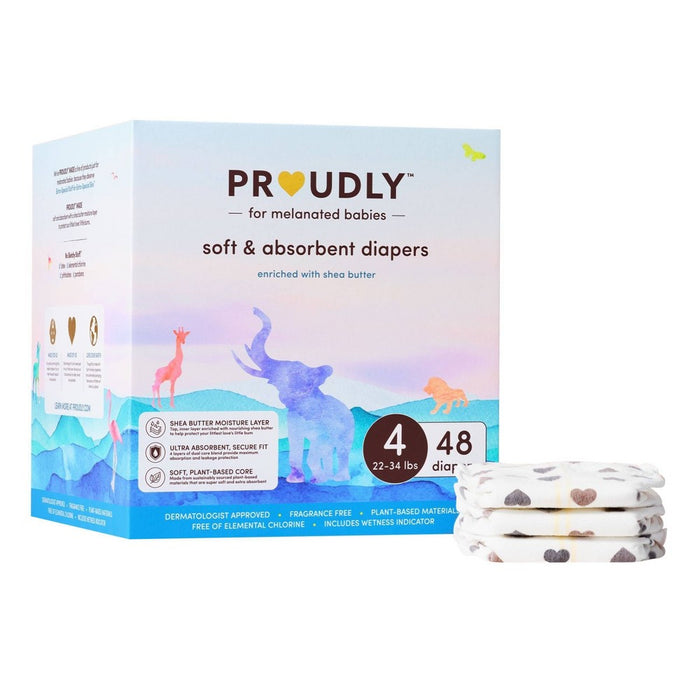 PROUDLY COMPANY Soft & Absorbent Diapers - Size 1 - 68ct