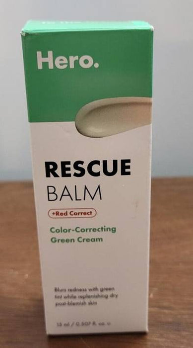 Hero Cosmetics Rescue Balm Green Tinted Balm - Red Correct EXP 10/2025
