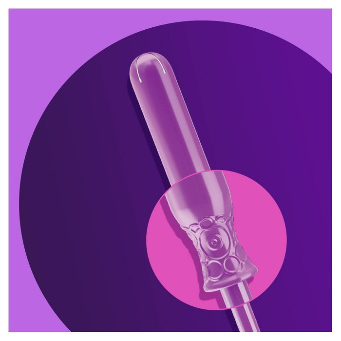 Tampax Radiant Light Absorbency Tampons Plastic Applicator and LeakGuard Braid - Unscented - 28ct