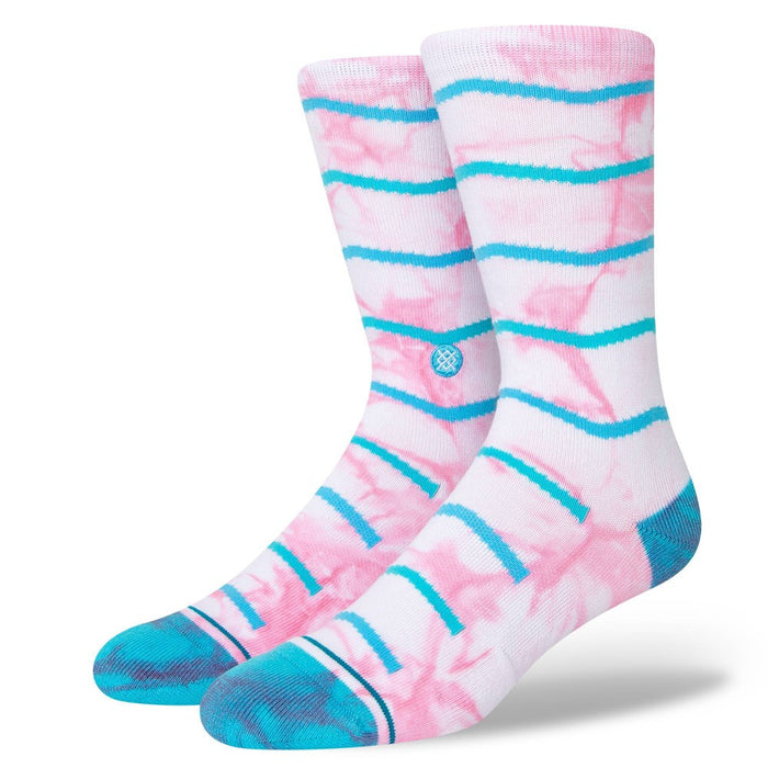 STANCE x WADE Men's Tie-Dye Chevron Crew Casual Socks - L