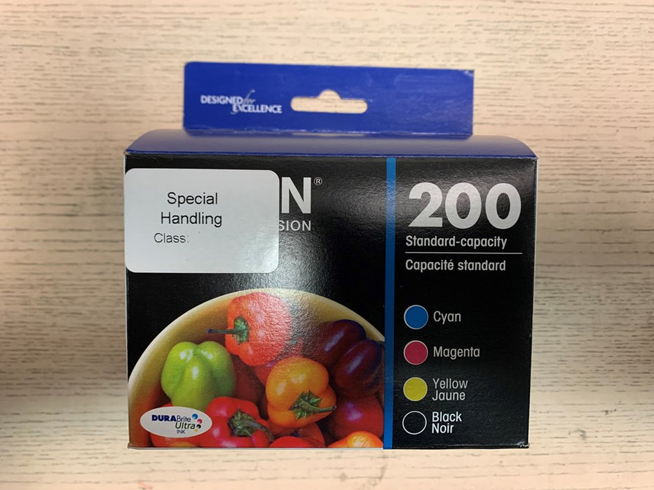 Epson 200 Black, C/M/Y 4pk Ink Cartridges - (T200120BCS) EXP Date: 07/2027 NEW