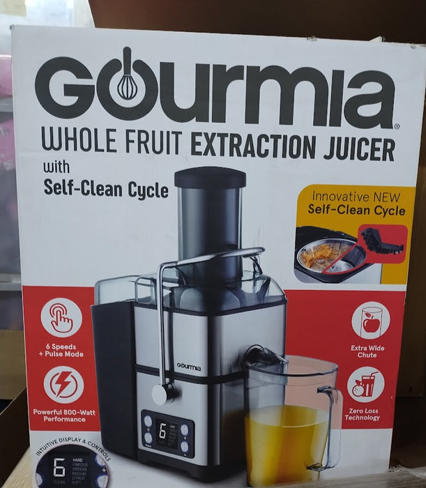 Gourmia 6 Speed Big Mouth Extraction Digital Juicer with Self-Cleaning Cycle