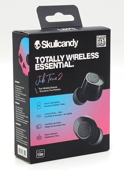Skullcandy Jib 2 True Wireless Bluetooth Headphones - Black