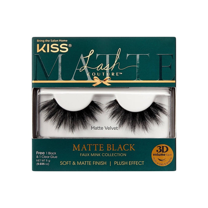 KISS Products False Eyelashes Couture - 3D Matte 02 - 2ct