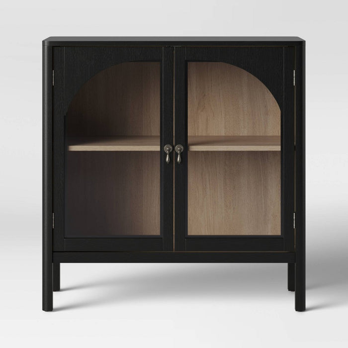 New Bedford 2 Door Accent Cabinet Black - Threshold™ (LOCAL PICKUP ONLY)