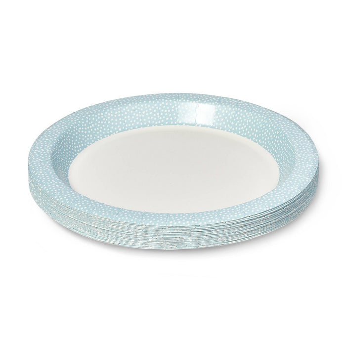 Blue Dotted Disposable Plate 10" - 24ct - up & up™