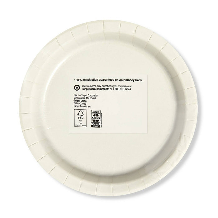 Blue Dotted Disposable Plate 10" - 24ct - up & up™