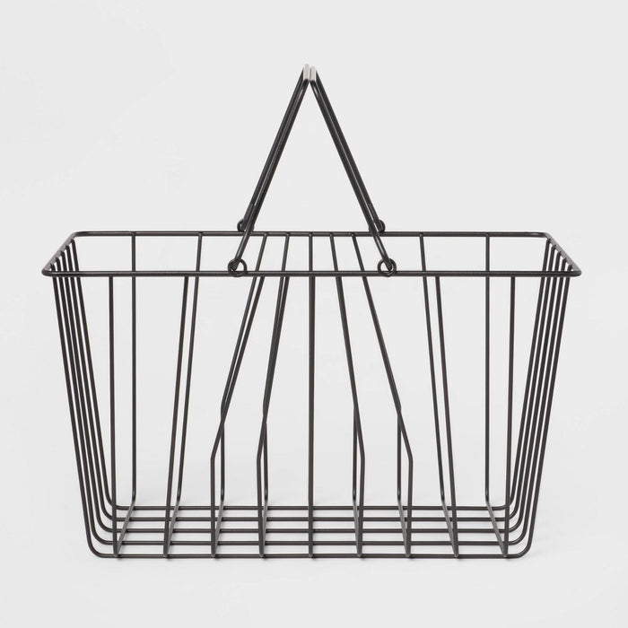 Metal Caddy Tote Black - Room Essentials™