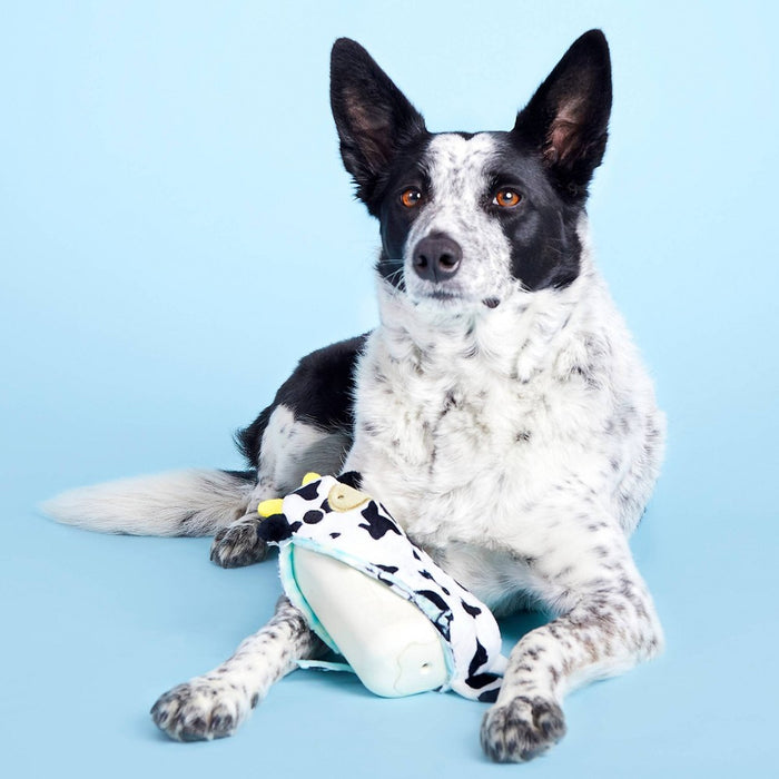BARK Super Chewer Cow Dog Toy - Mad Cow
