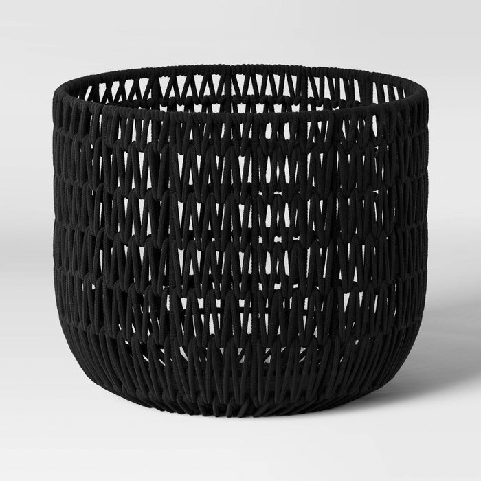 Rope Basket Black - Threshold™ (LOCAL PICKUP ONLY)