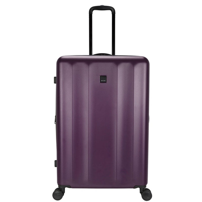 Skyline Hardside Large Checked Spinner Suitcase - Dark Purple