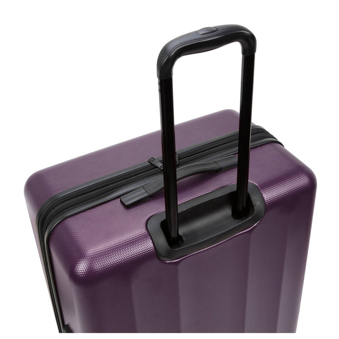 Skyline Hardside Large Checked Spinner Suitcase - Dark Purple