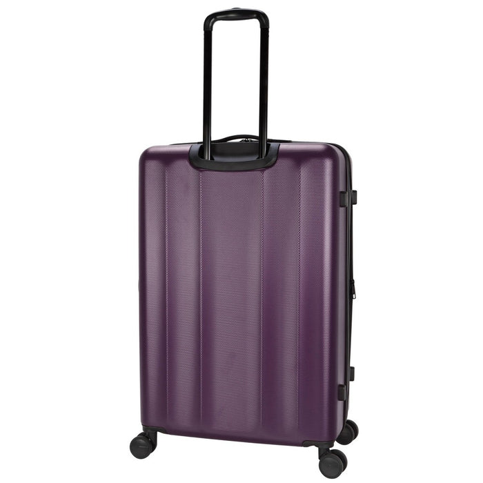 Skyline Hardside Large Checked Spinner Suitcase - Dark Purple