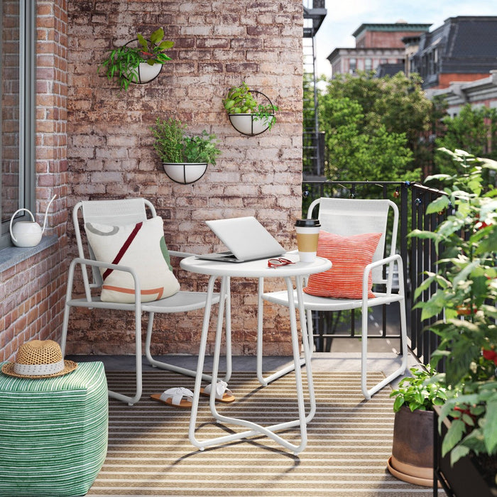 3pc Metal Patio Bistro Set, Outdoor Furniture Set - White - Room Essentials™ (LOCAL PICKUP ONLY)