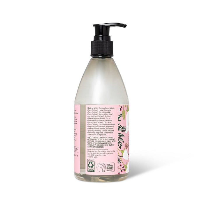 White Rose & Cedar Liquid Hand Soap - 12 fl oz - Clear - Everspring™