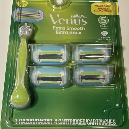 Venus Extra Smooth Razor + 4 Razor Blade Refills - 5ct