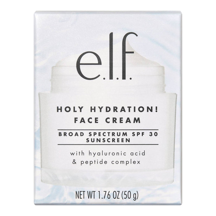 e.l.f. Holy Hydration! Broad Spectrum Sunscreen Face Cream SPF 30 - 1.76oz *NEW* EXP:02/2025