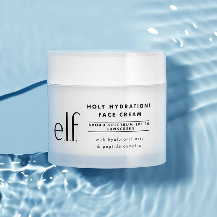 e.l.f. Holy Hydration! Broad Spectrum Sunscreen Face Cream SPF 30 - 1.76oz *NEW* EXP:02/2025