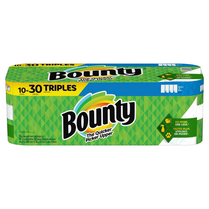 Bounty Select-A-Size Paper Towels - 10 Triple Rolls
