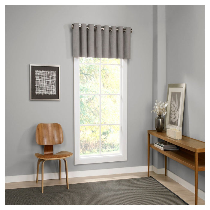 18"x52" Palisade Thermalined Window Valance Gray - Eclipse