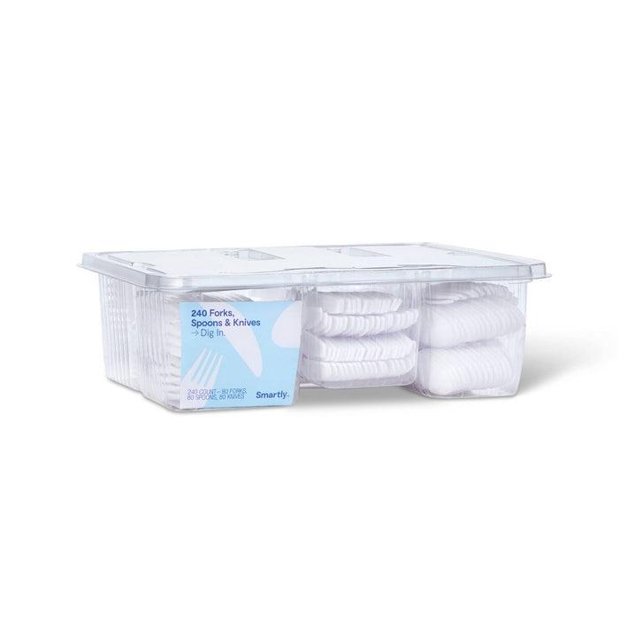 Plastic Forks, Spoons and Knives - 240ct - Smartly™5