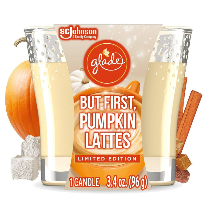 Glade Small Jar Candle - Pumpkin Spice Latte - 3.4oz