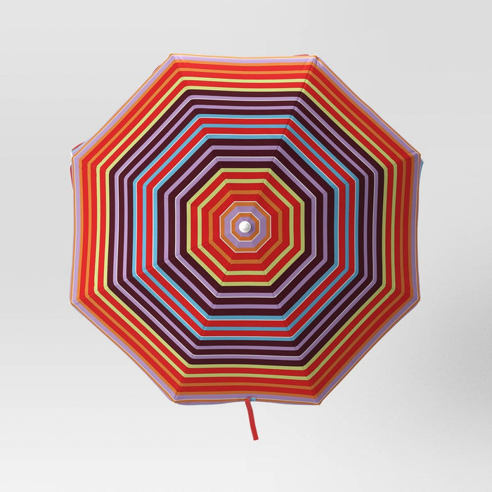 6'x6' Umbrella Striped - Sun Squad™