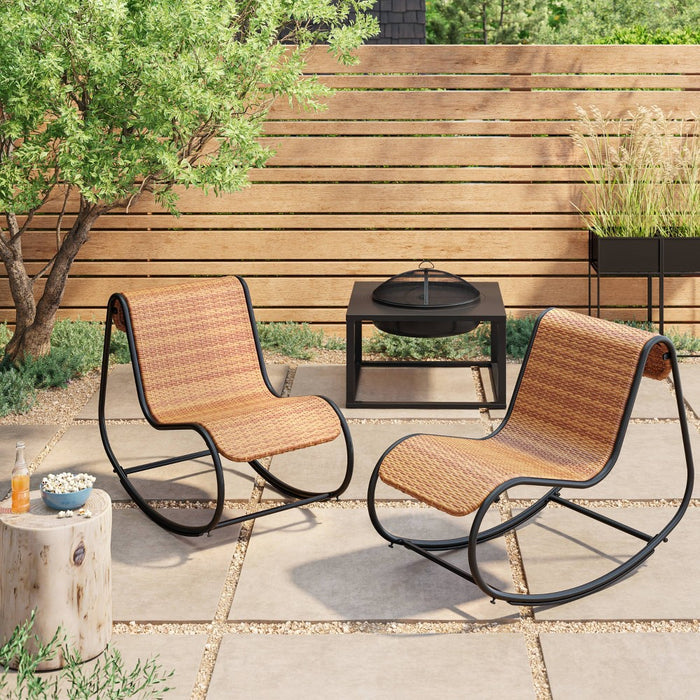 Raised Table Wood Burning Outdoor Fireplace with Spark Screen - Bond (LOCAL PICKUP ONLY)