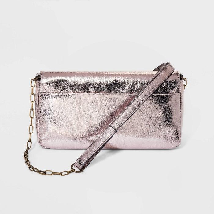 Flap Crossbody Bag - Universal Thread™ Metallic Bronze