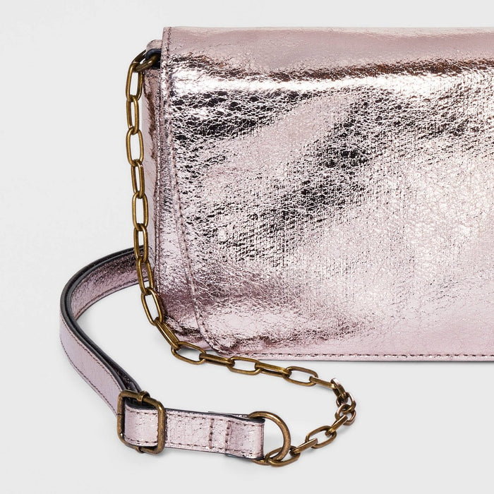 Flap Crossbody Bag - Universal Thread™ Metallic Bronze