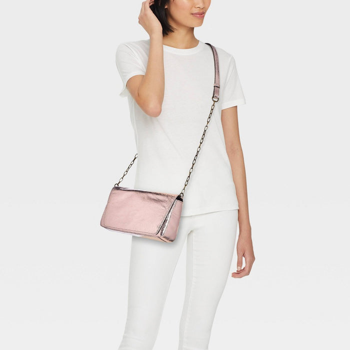 Flap Crossbody Bag - Universal Thread™ Metallic Bronze